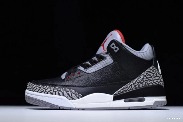 Rep Husky Air Cement 854262-001 Jordan 3 Black 0802